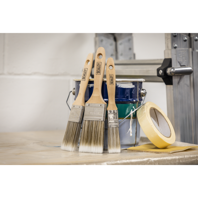 Sealey SPBS5W Wooden Handle Paint Brush Set 5pc - additional view 2