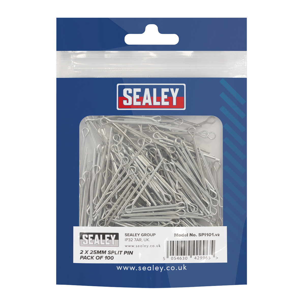Sealey SPI101 Split Pin 2 x 25mm - Pack of 100 - additional view 2