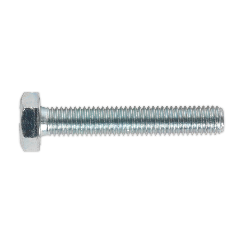 Sealey SS1060 8.8 Zinc Plated HT Setscrew M10 x 60mm, DIN 933 - Pack of 25