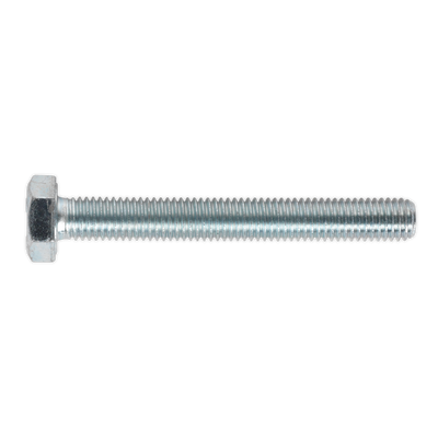 Sealey SS1080 8.8 Zinc Plated HT Setscrew M10 x 80mm, DIN 933 - Pack of 25