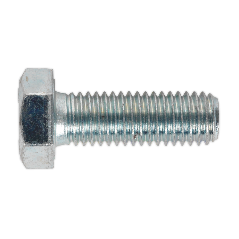 Sealey SS1235 8.8 Zinc Plated HT Setscrew M12 x 35mm, DIN 933 - Pack of 25