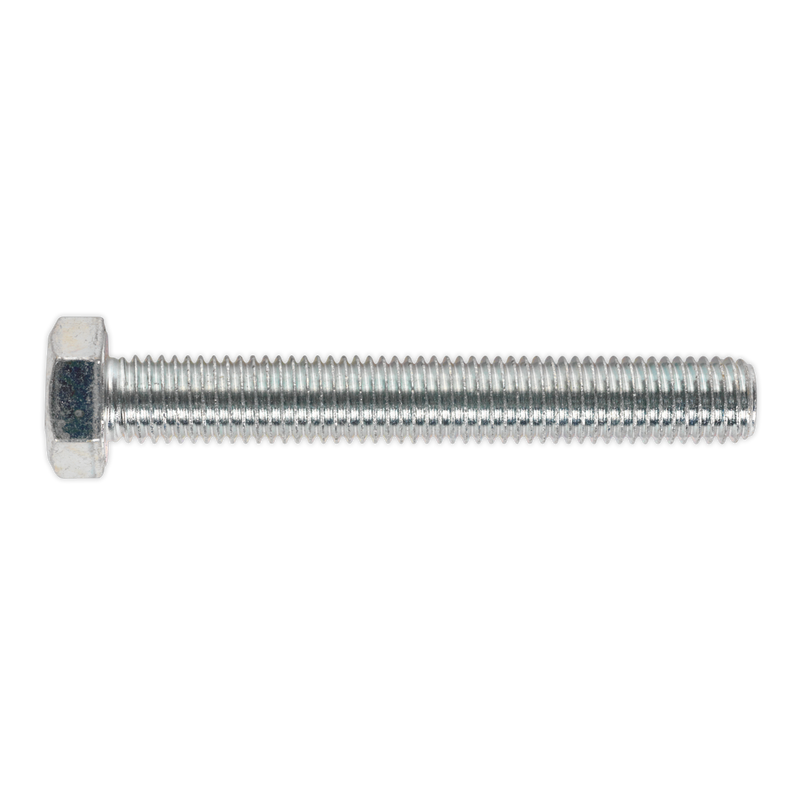 Sealey SS14100 8.8 Zinc Plated HT Setscrew M14 x 100mm, DIN 933 - Pack of 10