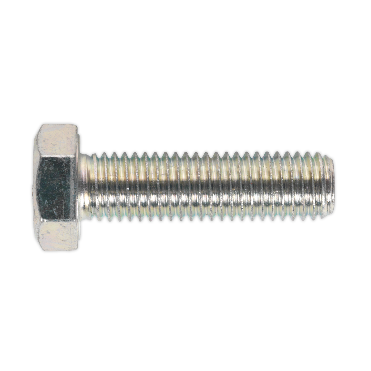 Sealey SS1450 8.8 Zinc Plated HT Setscrew M14 x 50mm, DIN 933 - Pack of 10