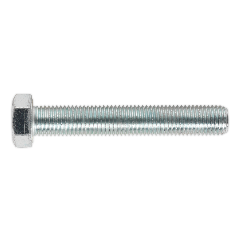 Sealey SS16100 8.8 Zinc Plated HT Setscrew M16 x 100mm, DIN 933 - Pack of 5