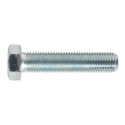 Sealey SS1675 8.8 Zinc Plated HT Setscrew M16 x 75mm, DIN 933 - Pack of 10