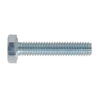 Sealey SS420 8.8 Zinc Plated HT Setscrew M4 x 20mm, DIN 933 - Pack of 50