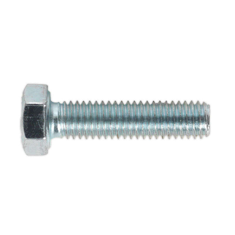 Sealey SS520 8.8 Zinc Plated HT Setscrew M5 x 20mm, DIN 933 - Pack of 50