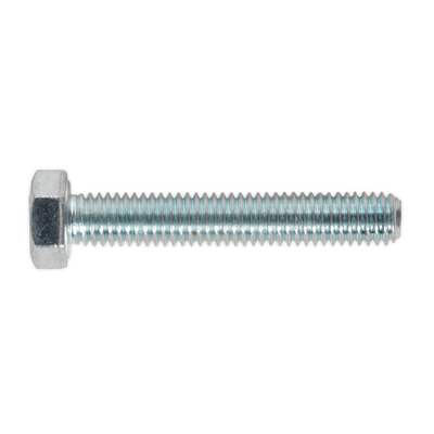 Sealey SS530 8.8 Zinc Plated HT Setscrew M5 x 30mm, DIN 933 - Pack of 50