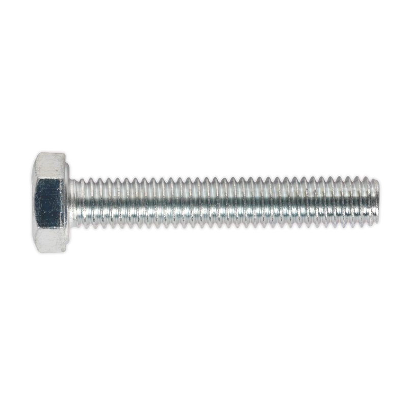 Sealey SS635 8.8 Zinc Plated HT Setscrew M6 x 35mm, DIN 933 - Pack of 50
