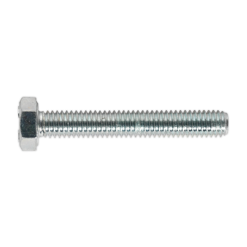 Sealey SS640 8.8 Zinc Plated HT Setscrew M6 x 40mm, DIN 933 - Pack of 50