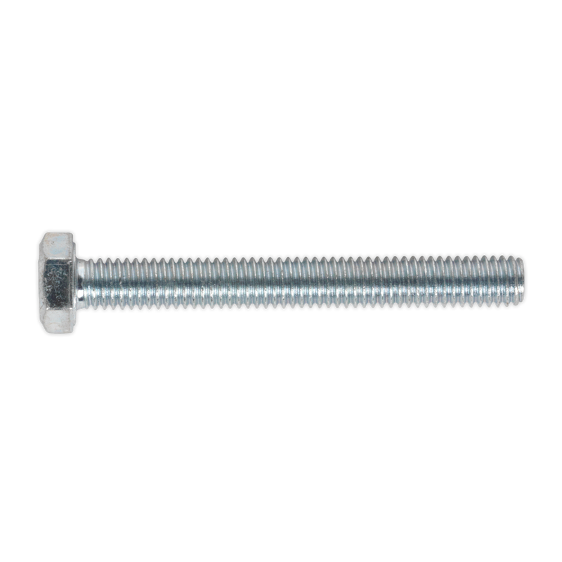 Sealey SS650 8.8 Zinc Plated HT Setscrew M6 x 50mm, DIN 933 - Pack of 50