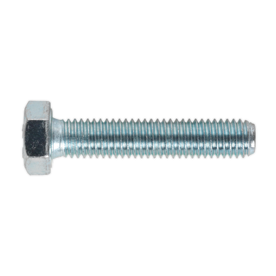 Sealey SS840 8.8 Zinc Plated HT Setscrew M8 x 40mm, DIN 933 - Pack of 50