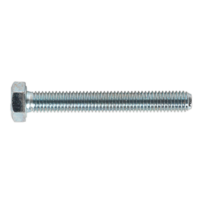 Sealey SS860 8.8 Zinc Plated HT Setscrew M8 x 60mm, DIN 933 - Pack of 50