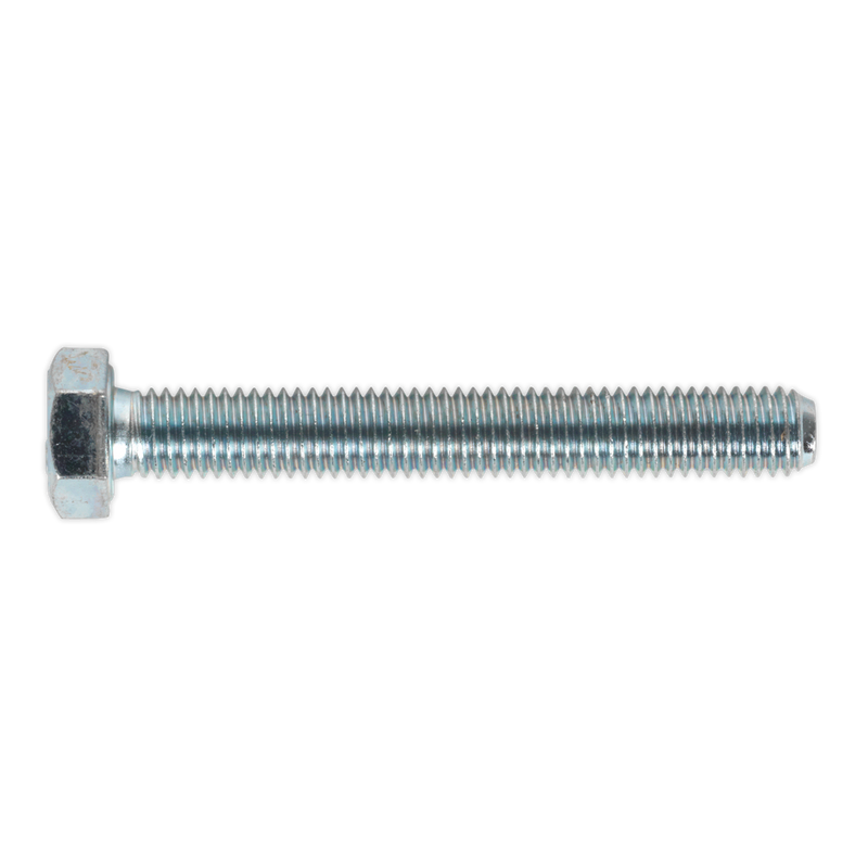 Sealey SS860 8.8 Zinc Plated HT Setscrew M8 x 60mm, DIN 933 - Pack of 50
