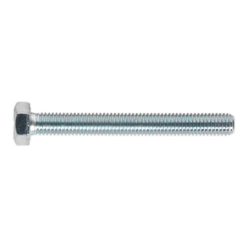 Sealey SS870 8.8 Zinc Plated HT Setscrew M8 x 70mm, DIN 933 - Pack of 25