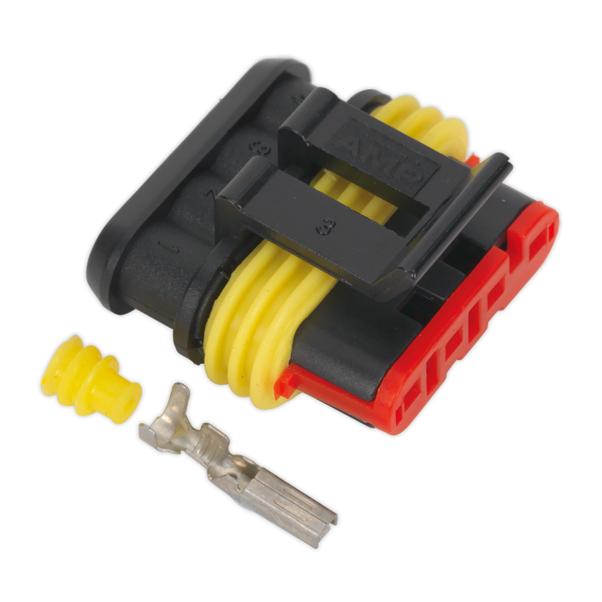 Sealey SSC4F 4-Way Superseal Female Connector - Pack of 3