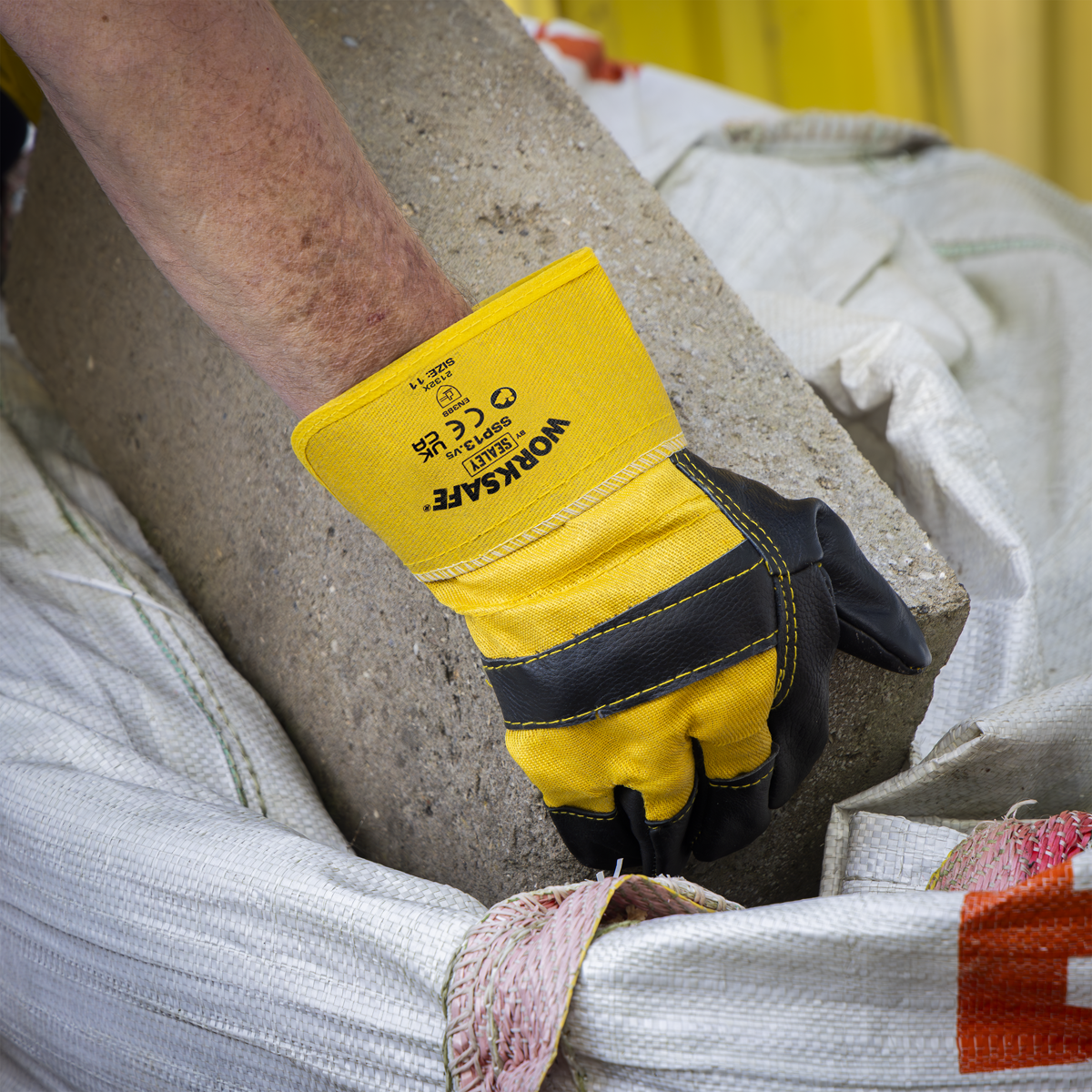 Sealey SSP13/6 Worksafe® Rigger's Gloves with Hide Palm - Pack of 6 Pairs - additional view 10