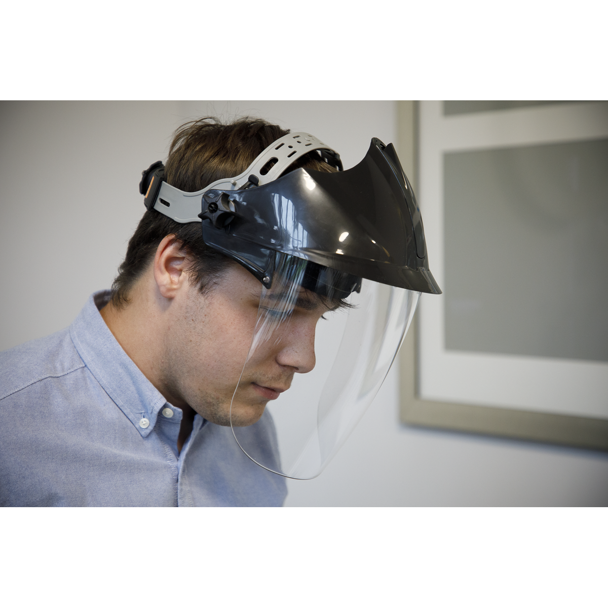 Sealey SSP78 Worksafe® Deluxe Brow Guard with Aspherical Polycarbonate Full Face Shield - additional view 7