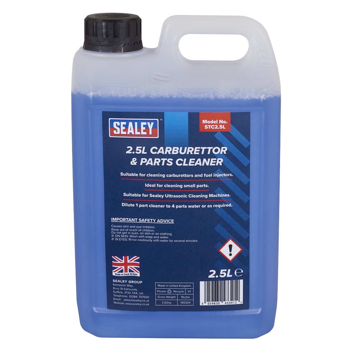 Sealey STC2.5L Carburettor & Parts Cleaner 2.5L - additional view 2
