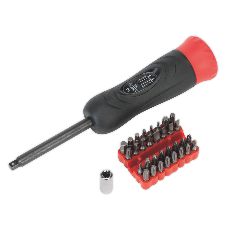 Sealey STS100 Premier Digital Torque Screwdriver Set 1/4"Sq Drive 2-10Nm 34pc - additional view 5