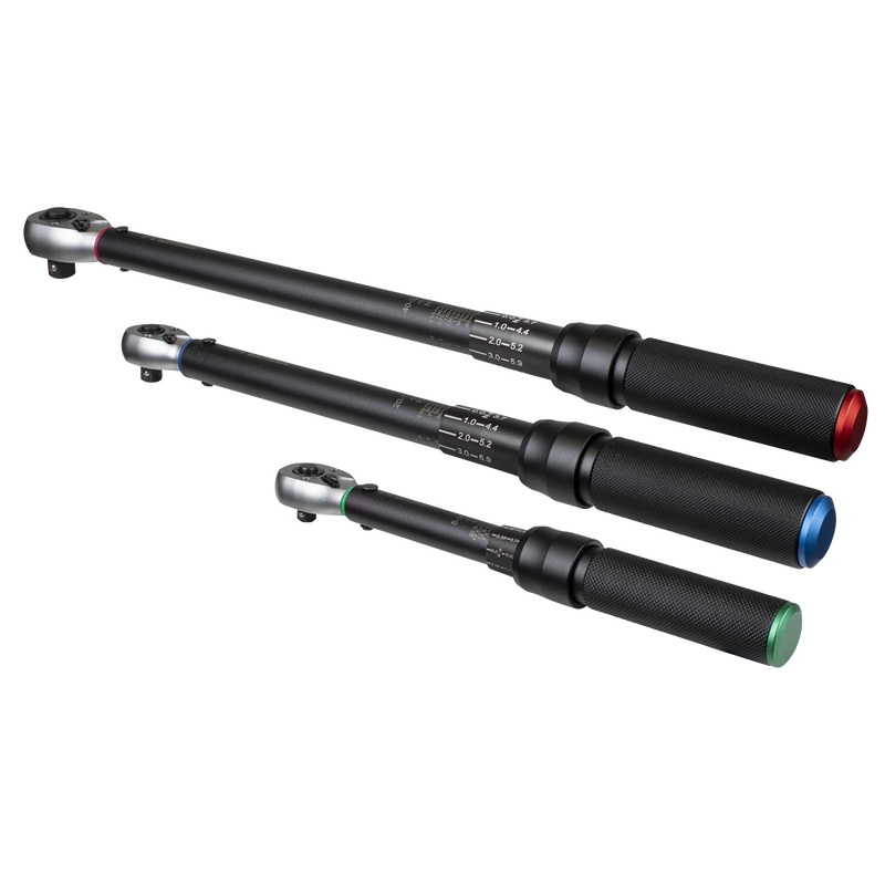 Sealey STW900SETB Torque Wrench Micrometer 3pc Set - Premier Black