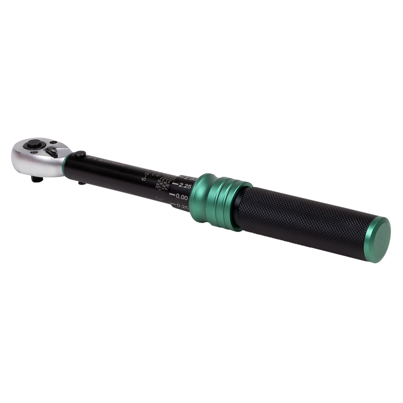 Sealey STW901B Premier Black Calibrated Micrometer Torque Wrench 1/4"Sq Drive 5-25Nm