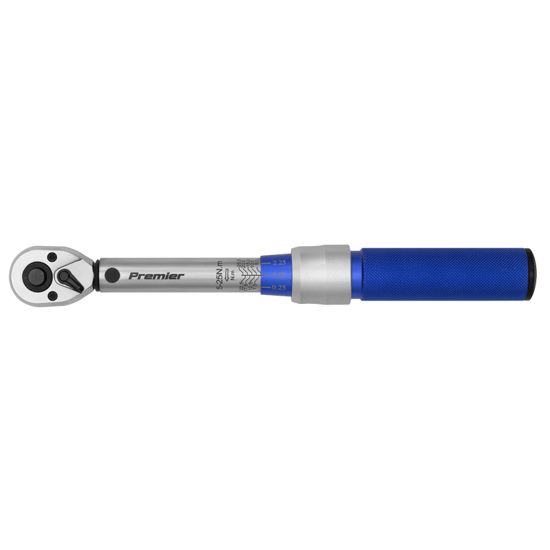 Sealey STW902 Premier Calibrated Micrometer Torque Wrench 3/8"Sq Drive 5-25Nm - additional view 4