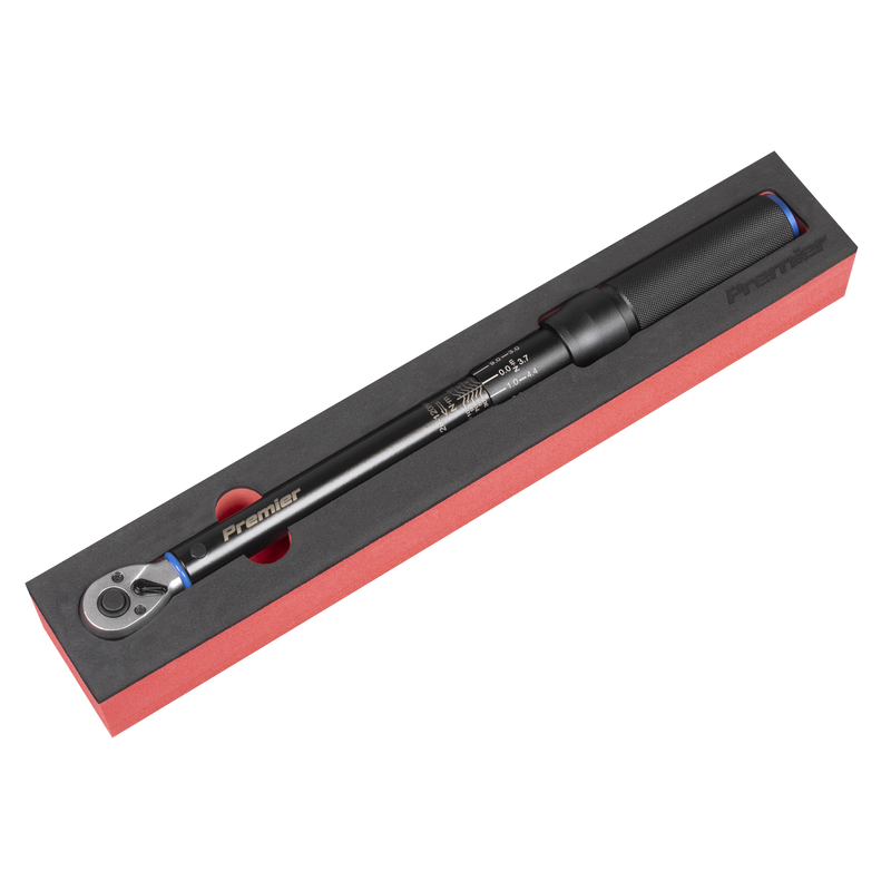 Sealey STW903B Torque Wrench Micrometer 3/8"Sq Drive Calibrated 20-120Nm - Premier Black - additional view 6