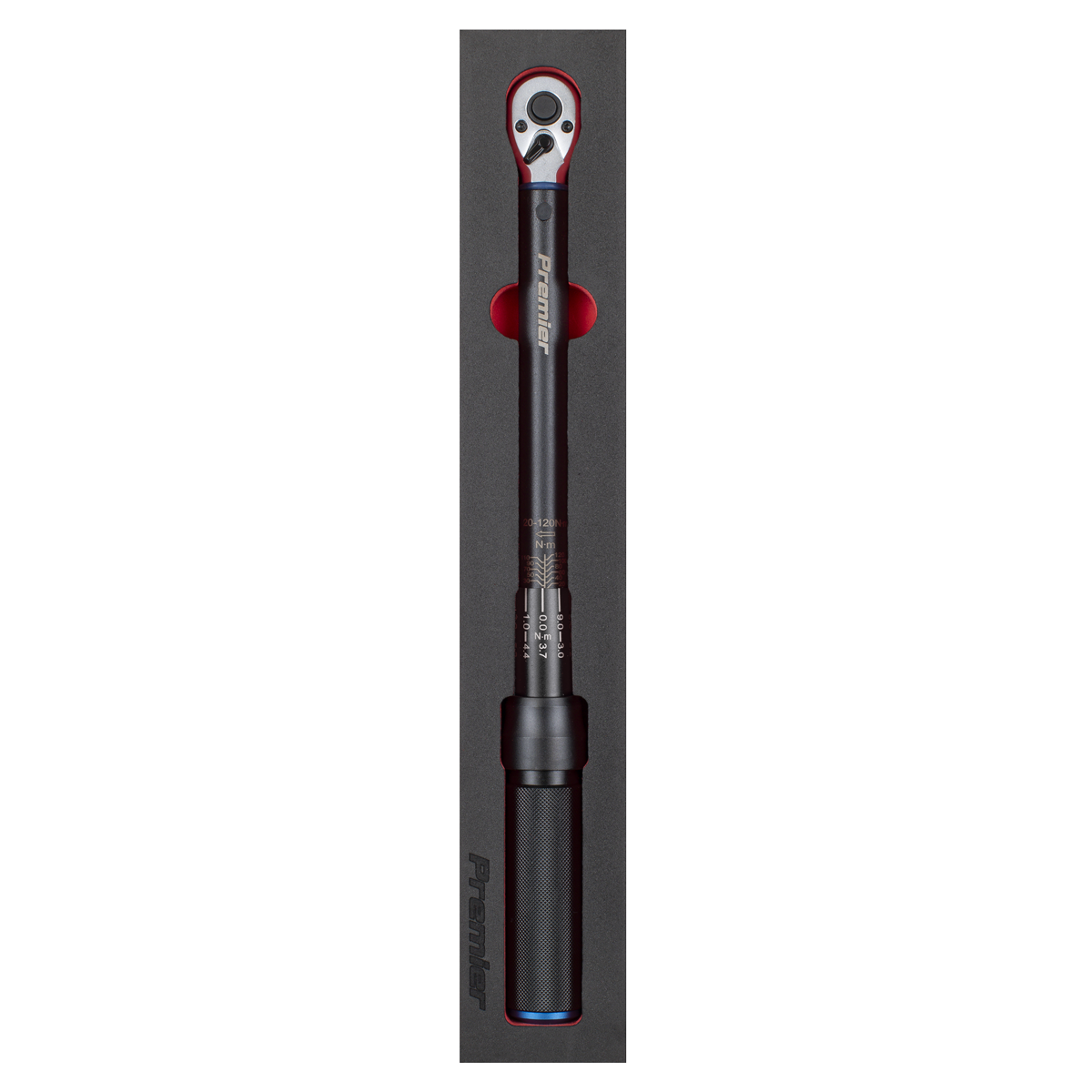 Sealey STW903B Torque Wrench Micrometer 3/8"Sq Drive Calibrated 20-120Nm - Premier Black - additional view 2