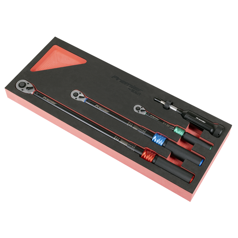 Sealey STW909SETB Premier Black Torque Wrench Micrometer & Torque Screwdriver Set 4pc - additional view 2