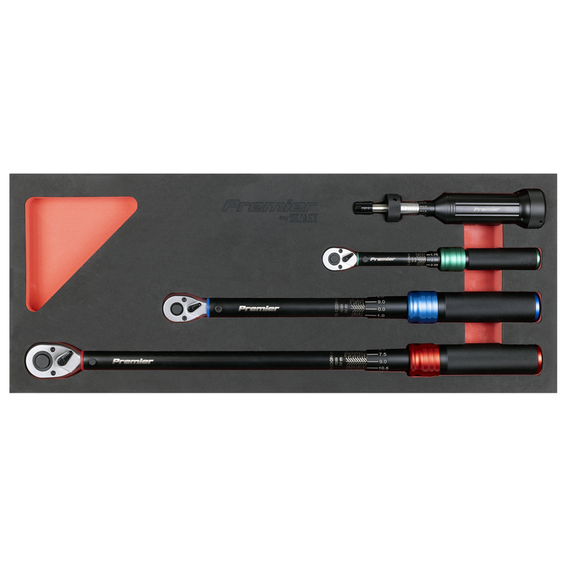 Sealey STW909SETB Premier Black Torque Wrench Micrometer & Torque Screwdriver Set 4pc - additional view 3