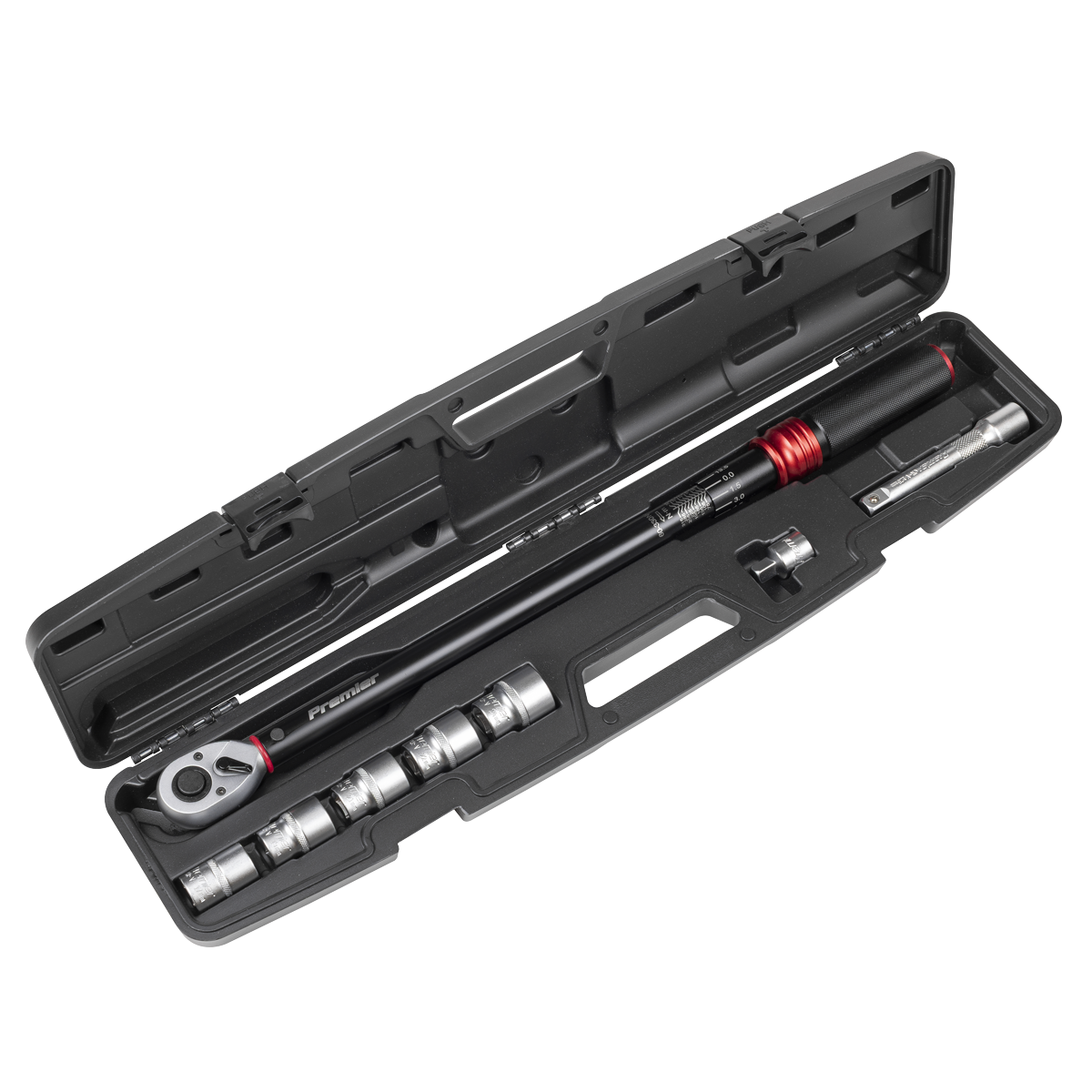 Sealey STW915B Premier Black Torque Wrench Set 1/2"Sq Drive 60-330Nm 8pc