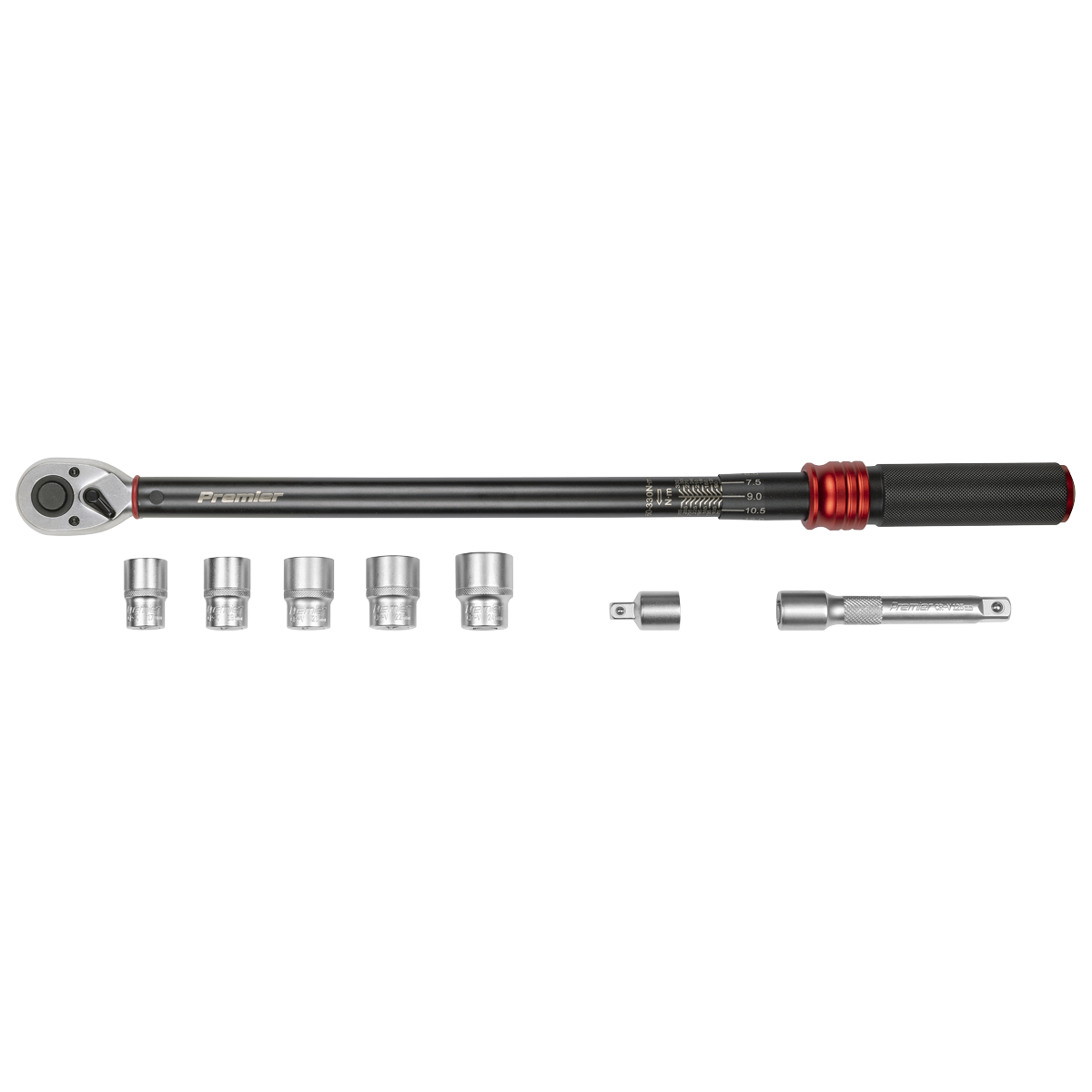 Sealey STW915B Premier Black Torque Wrench Set 1/2"Sq Drive 60-330Nm 8pc - additional view 9