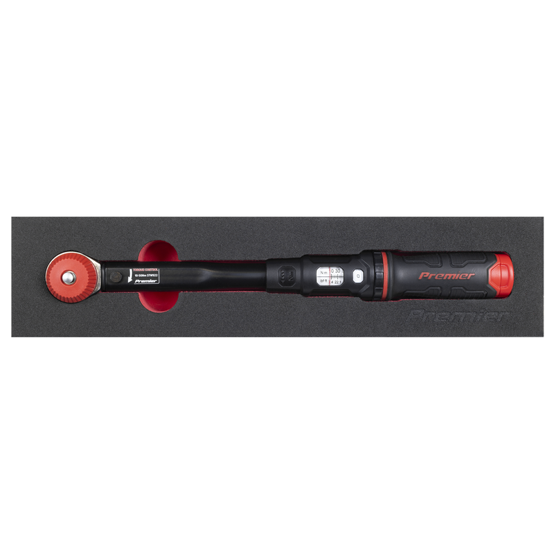 Sealey STW922 Premier Black Calibrated Micrometer Torque Wrench with 3/8"Sq Push-Through Drive 10-50Nm - additional view 2