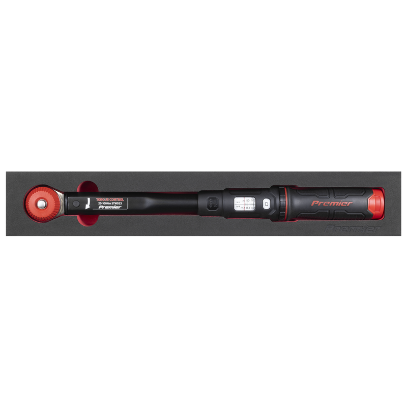 Sealey STW923 Premier Black Calibrated Micrometer Torque Wrench with 3/8"Sq Push-Through Drive 20-100Nm - additional view 3