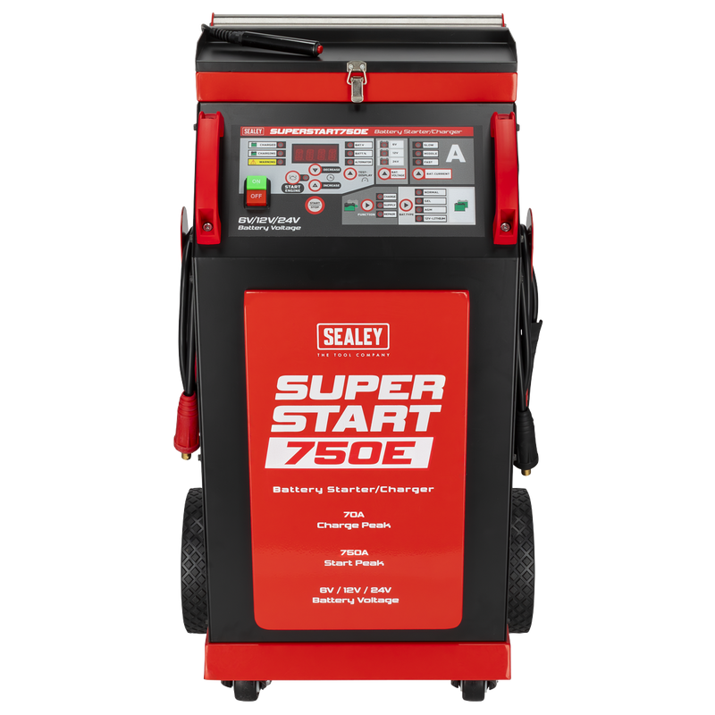 Sealey SUPERSTART750E 6/12/24V Battery Starter/Charger 750A - additional view 2