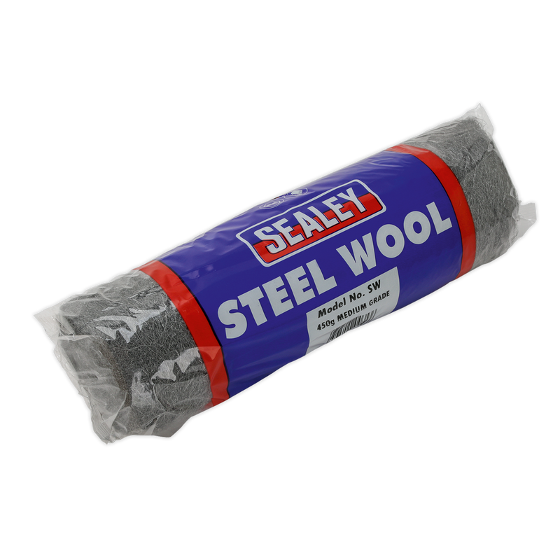 Sealey SW1 Steel Wire Wool #1 Medium Grade 450g - additional view 3