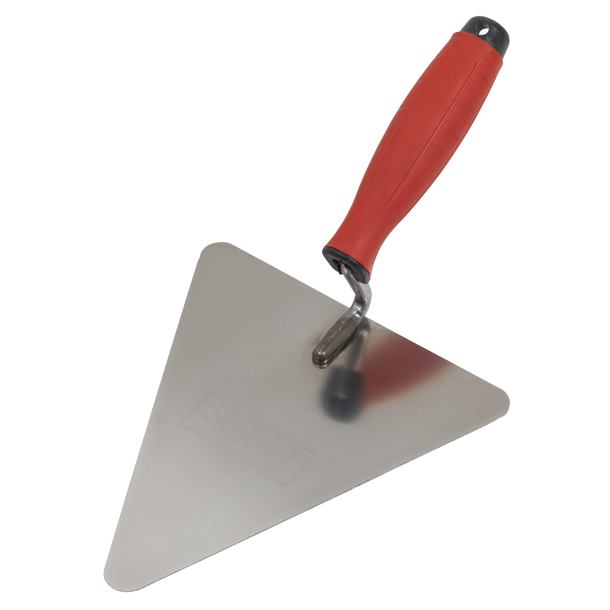 Sealey T1205 Stainless Steel Triangular Brick Trowel with Rubber Handle 180mm - additional view 2