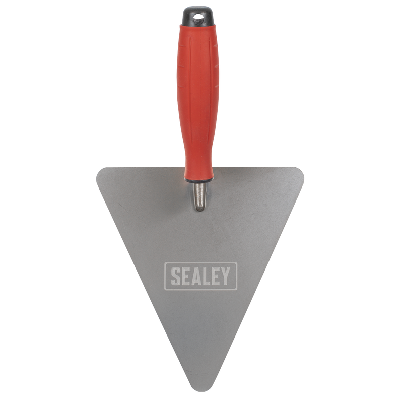 Sealey T1205 Stainless Steel Triangular Brick Trowel with Rubber Handle 180mm - additional view 3