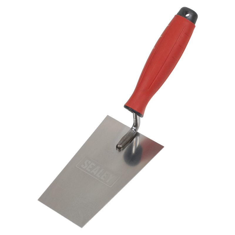 Sealey T1208 Stainless Steel Filler Trowel with Rubber Handle 140mm - additional view 2