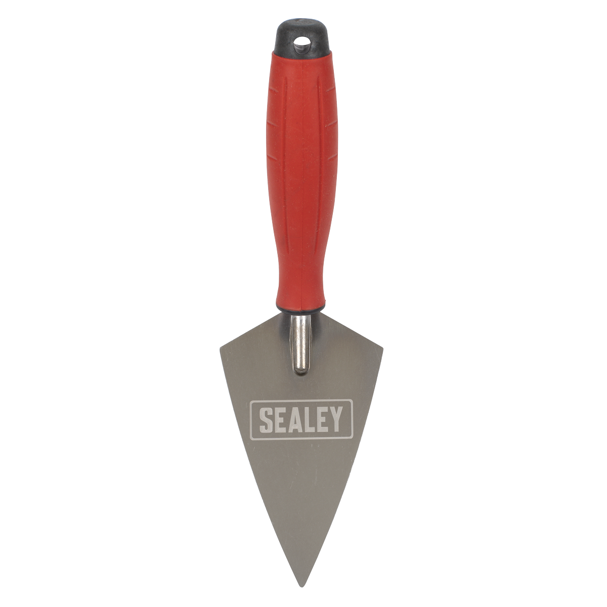 Sealey T1222 Stainless Steel Sharp Pointing Trowel with Rubber Handle 140mm - additional view 2