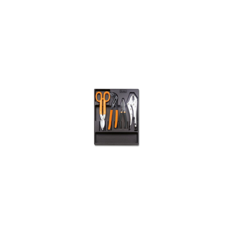 Beta Hard Thermoformed Tool Tray With Pliers And Cutting Tools, 4-Piece - T144