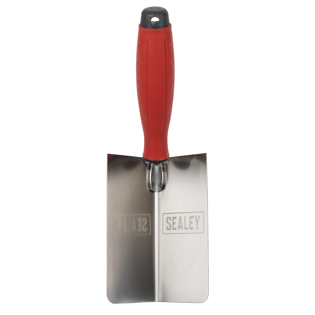 Sealey T1802 Stainless Steel Internal Corner Trowel with Rubber Handle 120 x 60mm - additional view 2