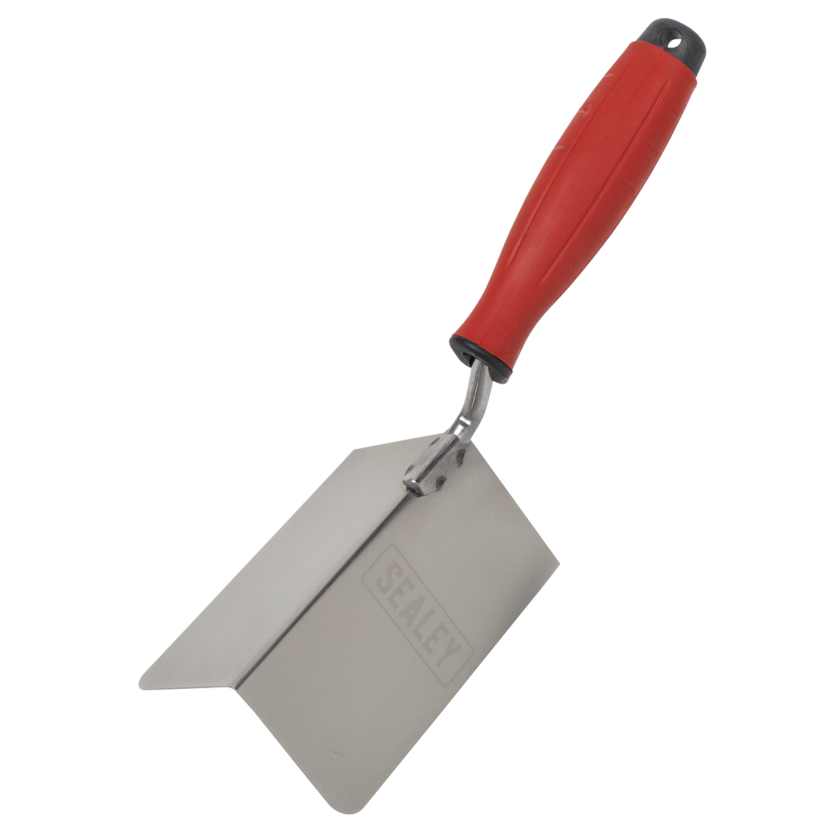 Sealey T1803 Stainless Steel External Corner Trowel with Rubber Handle 120 x 60mm - additional view 2