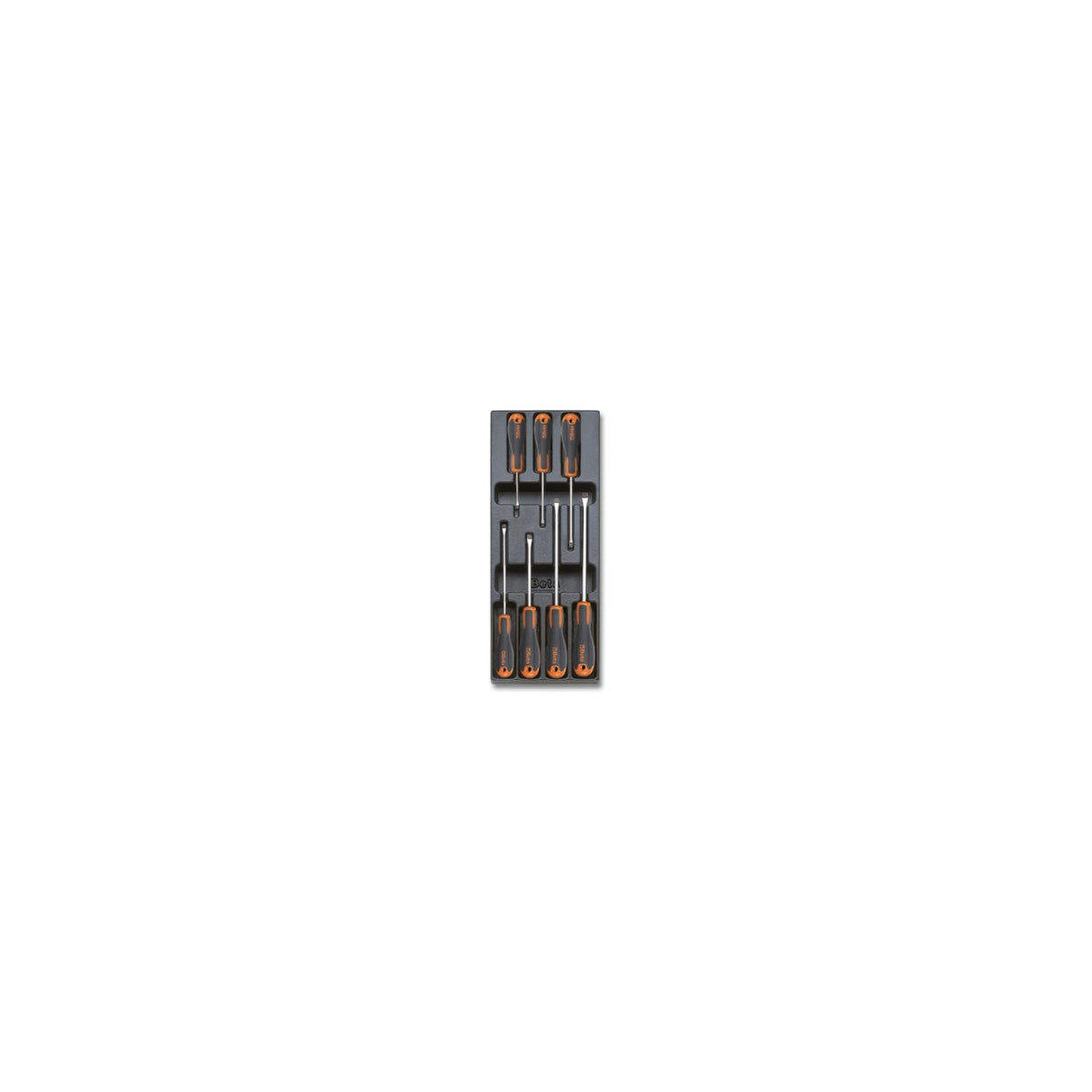 Beta Abs Thermoformed Tray With 7 Evox Slotted Screwdrivers - T211