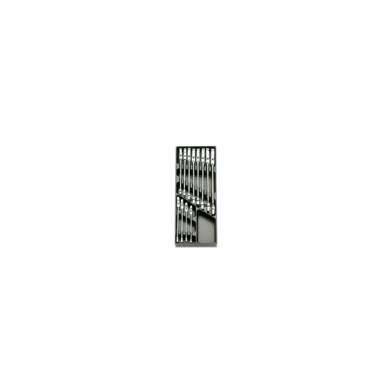 Beta Hard Thermoformed Tray With 12 Swivel End Ratcheting Combination Wrenches 8-19 Mm - 142SN - T46