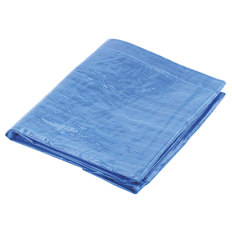 Sealey TARP810 Tarpaulin 2.44 x 3.05m - Blue - additional view 2