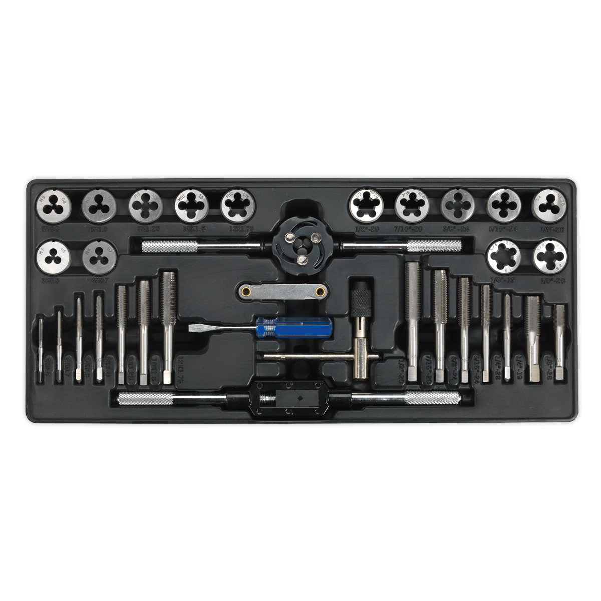Sealey TBT26 Premier Tap & Die Set with Tool Tray 33pc