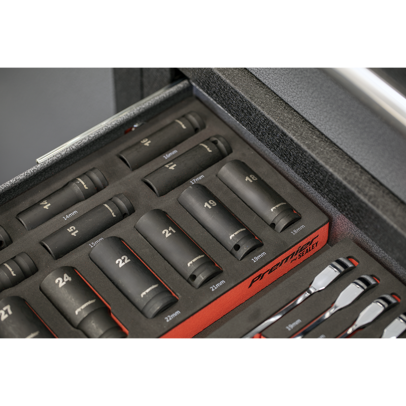 Sealey TBT46 Premier Impact Socket Set with Tool Tray 1/2"Sq Drive 22pc - additional view 2