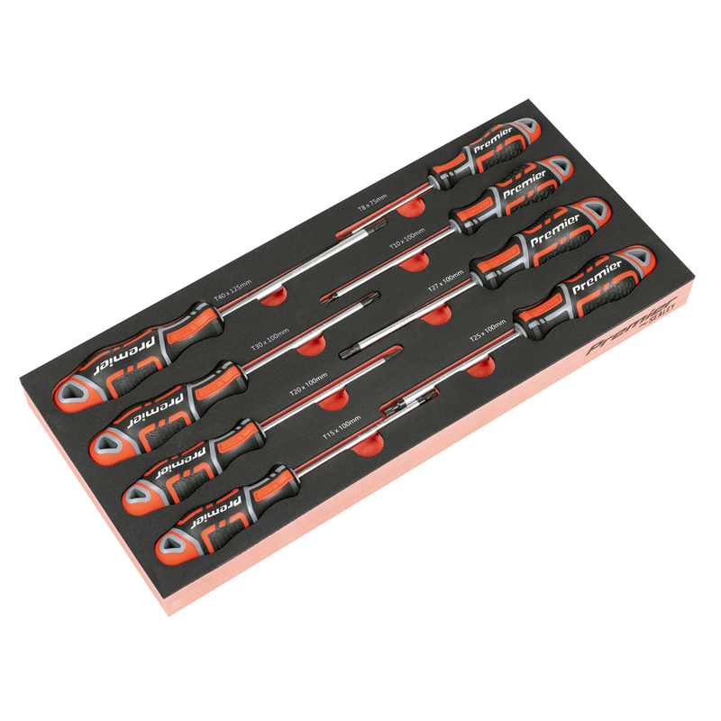 Sealey TBT55 Premier TRX-Star* Screwdriver Set with Tool Tray 8pc